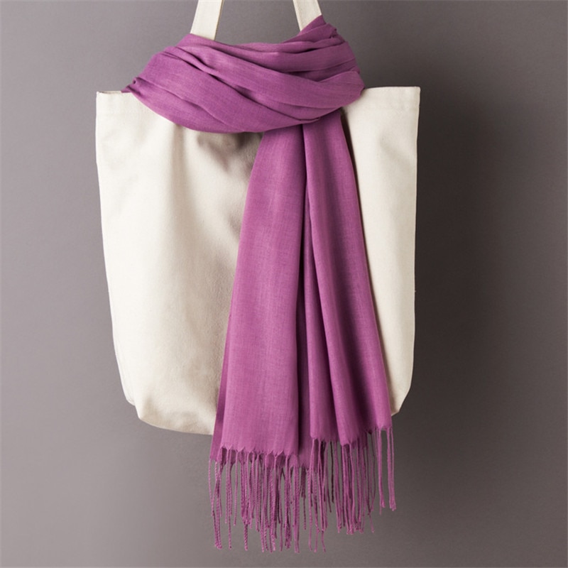 Écharpe en Cachemire Mauve Clair 25
